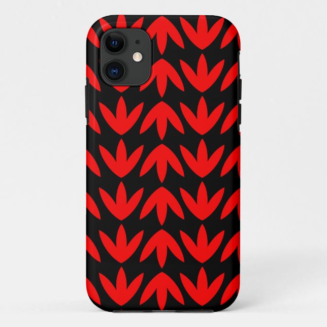 Bird Feet - Red and Black.pdf Case-Mate iPhone Case (Back)