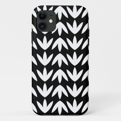 Bird Feet _ White on Black iPhone 11 Case