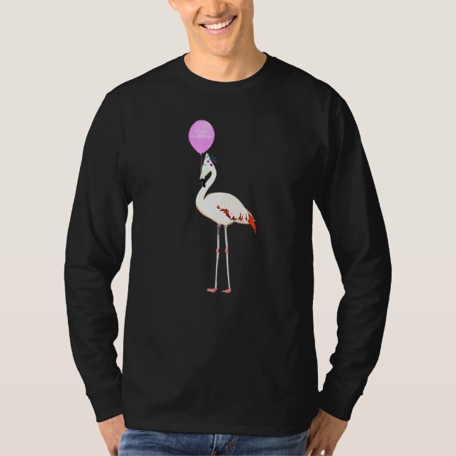 Bird Flamingo Birder Animal Birthday T-Shirt (Front)