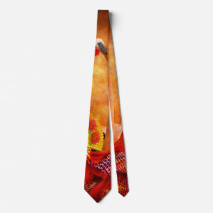 Bird - Flamingo - Flamengo Dancer Neck Tie