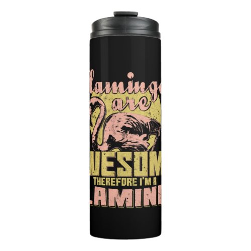 Bird Flamingo Gift Thermal Tumbler