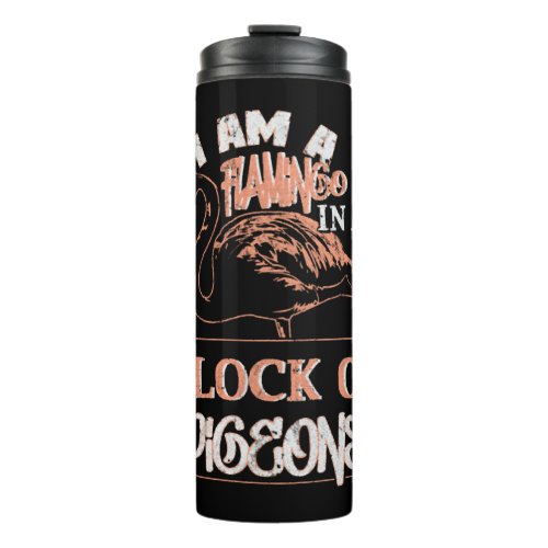 Bird Flamingo  Thermal Tumbler