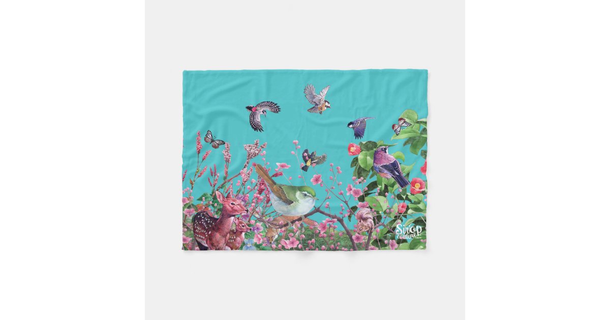 bird fleece blanket Zazzle