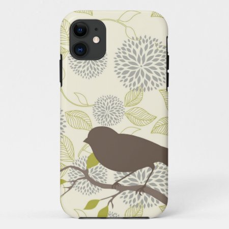 Bird & Flower Iphone Case