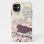 Bird &amp; Flower Iphone Case at Zazzle