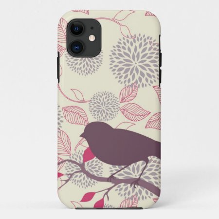 Bird & Flower Iphone Case