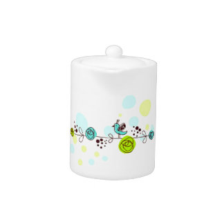 Bird & Flowers Teapot