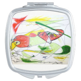 Bird Flying Cosmetic Mirror For Makeup