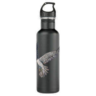 Bird Flying Peregrine Falcon Stainless Steel Water Bottle