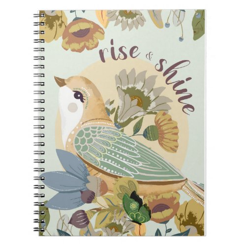 Bird Folk Art    Notebook