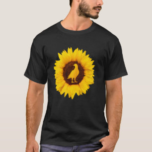 Bird For Women Men Fowl Seabird Sunflower T-Shirt