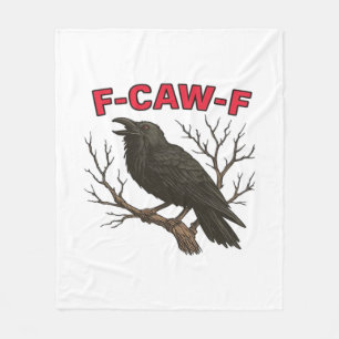 Bird - Funny Crow F-Caw-F Classic Fleece Blanket