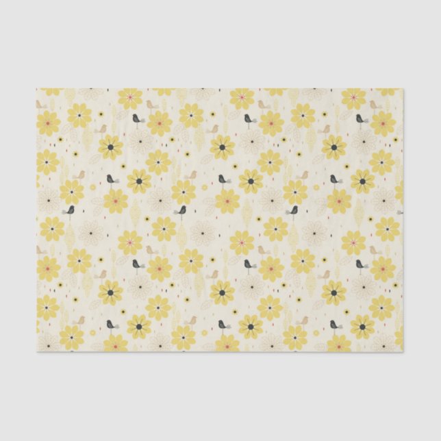 Bird Garden Tissue Paper (Front)