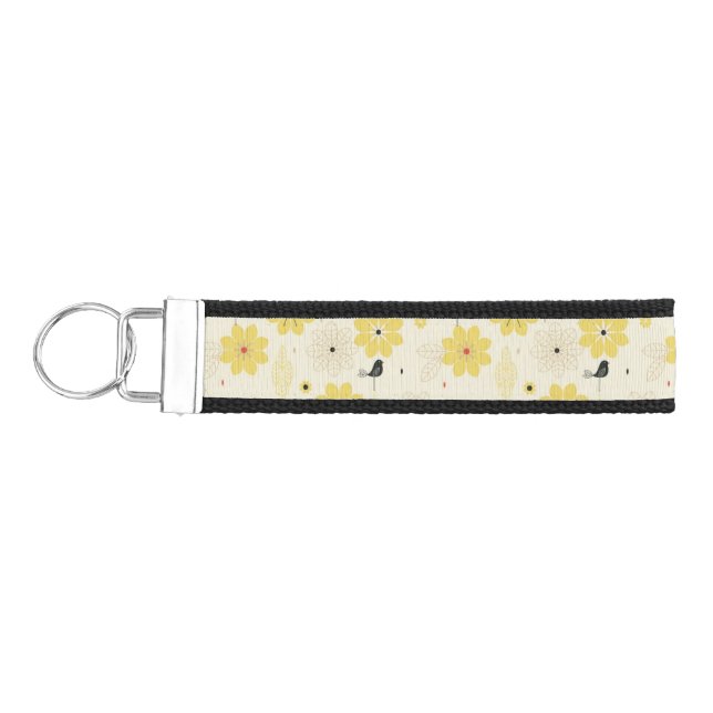Bird Garden Wrist Keychain (Keys on Left)