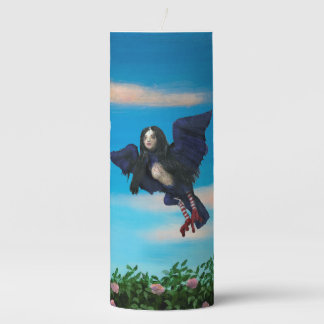 Bird Girl at Sunset - Blood Tea & Red String Pillar Candle