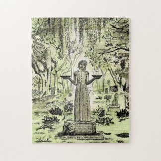 Bird Girl, Bonaventure Cemetery, Savannah, GA Jigsaw Puzzle