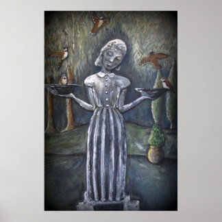 Bird Girl ~Savannah Cemetery Statue Poster