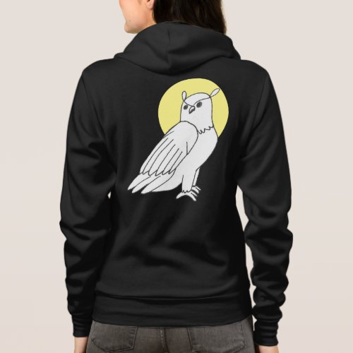 Bird Golden Yellow Night Owl Hoodie