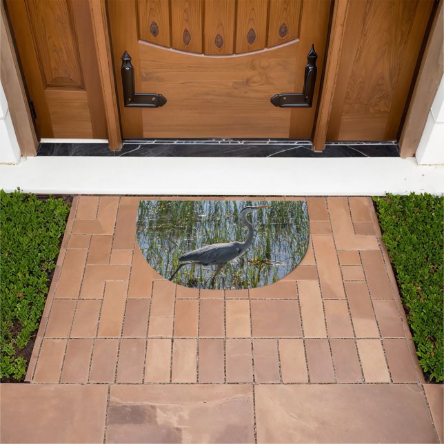 Bird Great Blue Heron Photo Doormat (Outdoor)