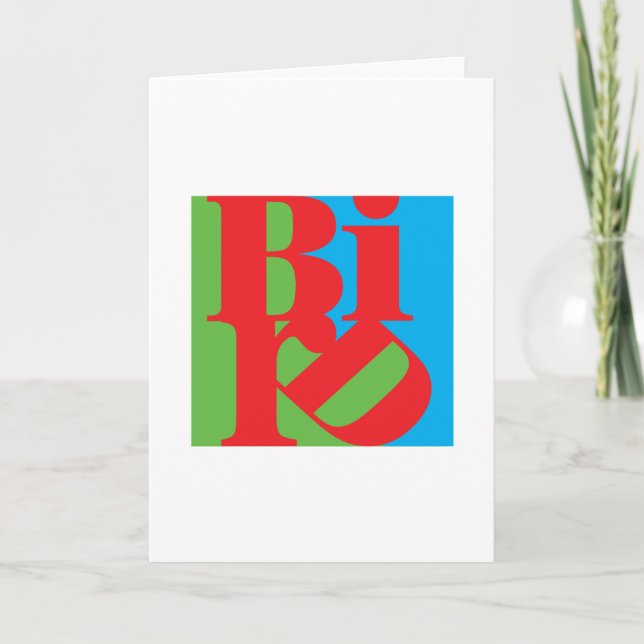 BIRD greeting card (Front)