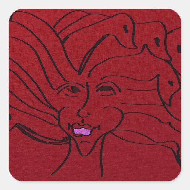 Bird Guardian Square Stickers (Front)