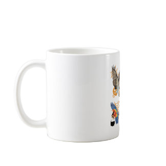 Bird Halloween Artwork Spooky Feathered Friend Ill Coffee Mug