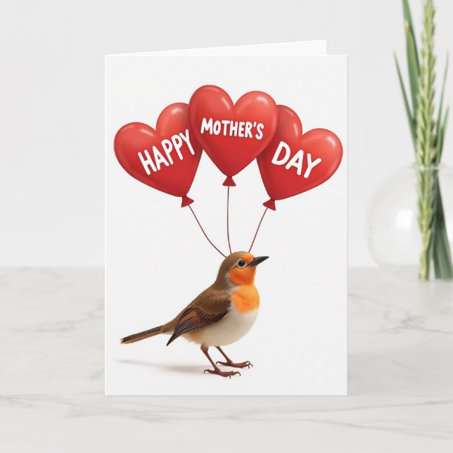 Bird Hearts Mothers Day Card (Front)