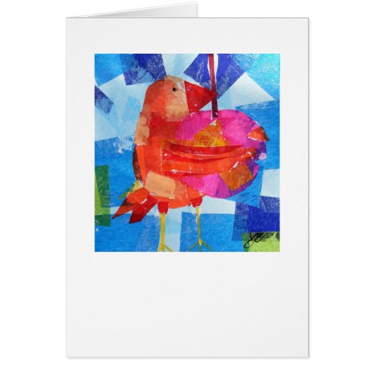 Bird Holding a Berry Cards (Front)