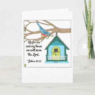 Bird House Cards Zazzle