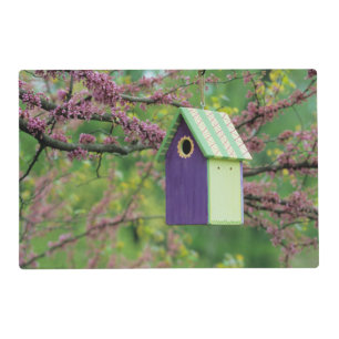 Bird House On A Redbud Tree Placemat