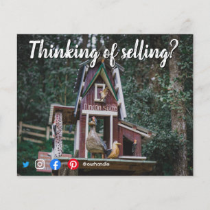 bird house selling mailer real estate marketing flyer
