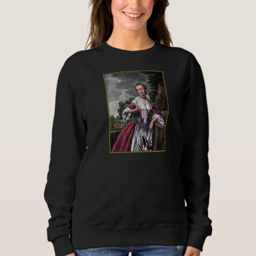 Bird Hunter with Her Hound Elegant Vintage Premium Sweatshirt