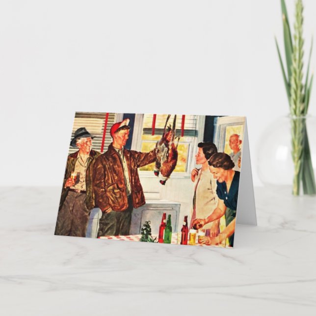 Bird Hunter's Holiday Card (Front)