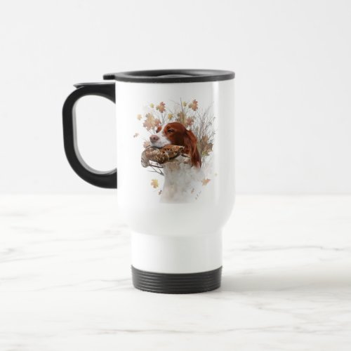 Bird hunting dog  travel mug