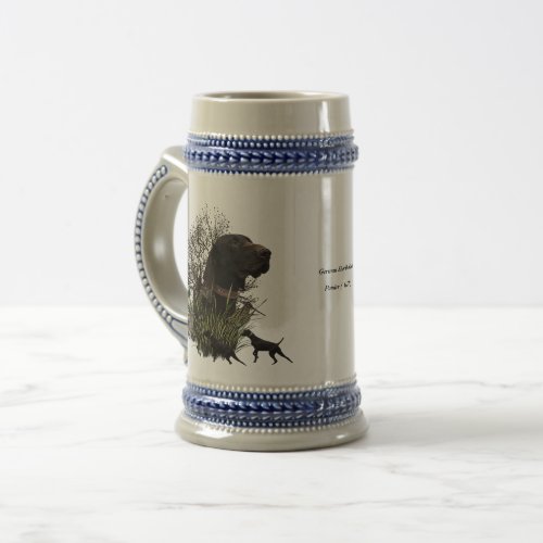 Bird hunting  German Shorthaired Pointer Beer Stein