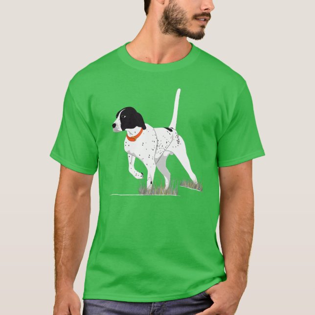 Bird Hunting Hunter English Pointer Dog friends T-Shirt (Front)