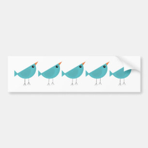 Bird Illustration Bumper Sticker