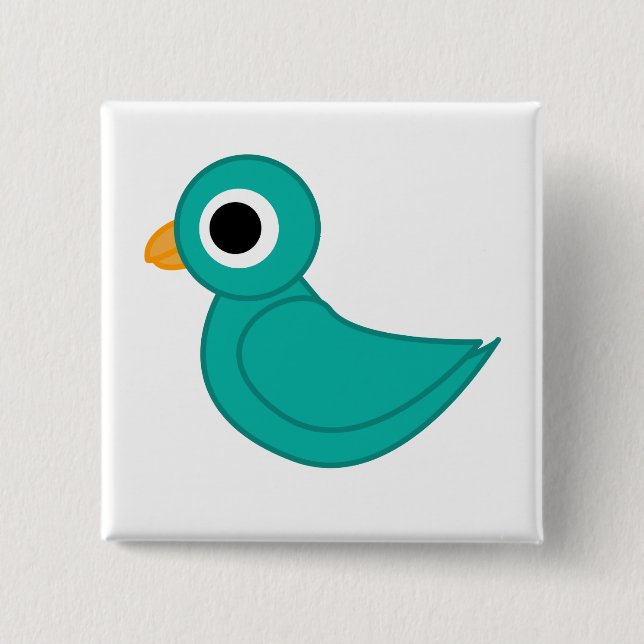 Bird Illustration Button (Front)