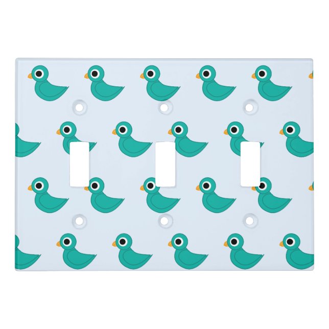Bird Illustration Light Switch Cover (Front)