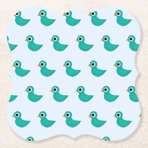 Bird Illustration Paper Coaster