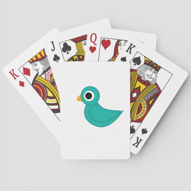 Bird Illustration Poker Cards (Back)
