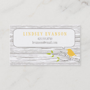 Bird in a Birch Tree Calling Card