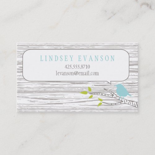 Bird in a Birch Tree Calling Card