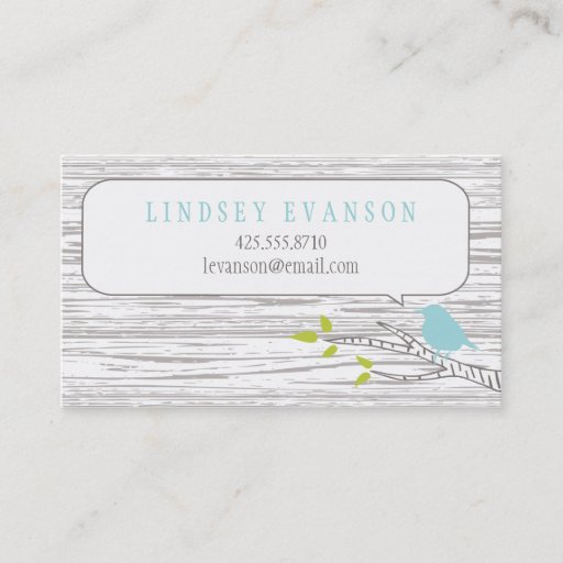 Customizable Bird in a Birch Tree Calling Card Business Card Templates
