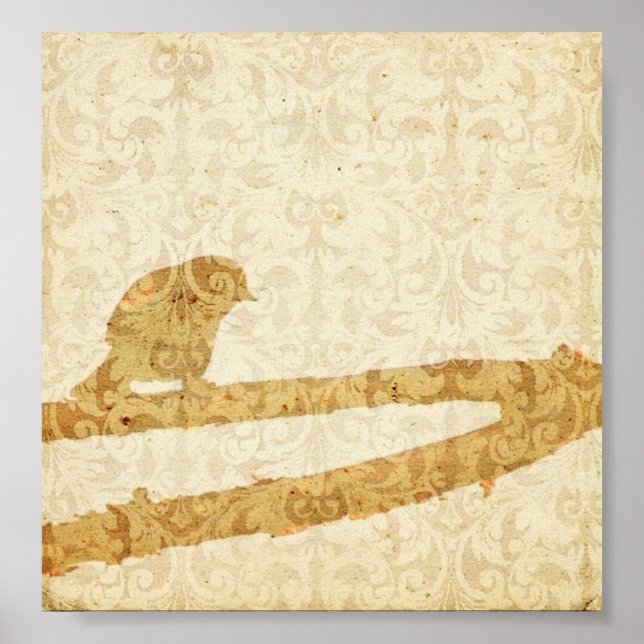 Bird in a Branch Poster (Front)
