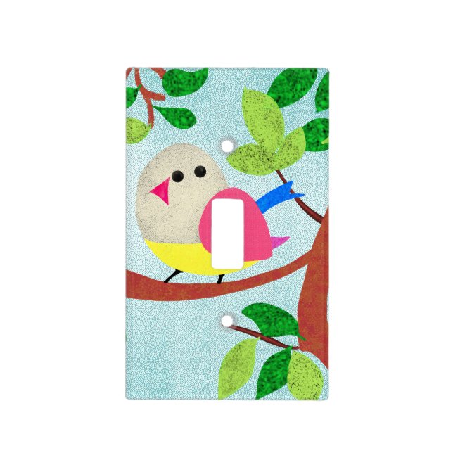 Bird in a tree light switch cover (Front)