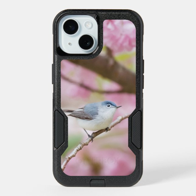 Bird in Blossom Tree Photo iPhone 15 Case (Back)