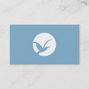 BIRD IN CIRCLE LOGO (BLUE) Business Card