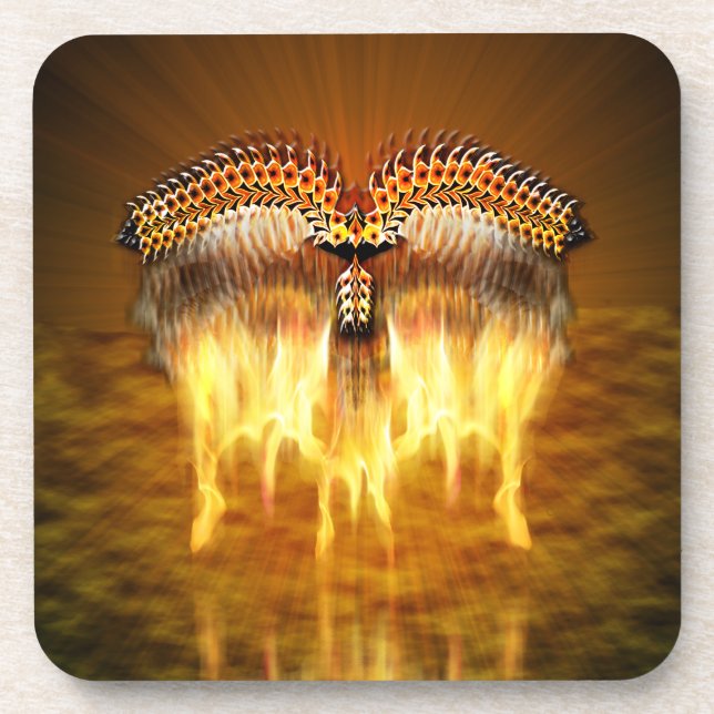 Bird in Flight Drink Coaster (Front)