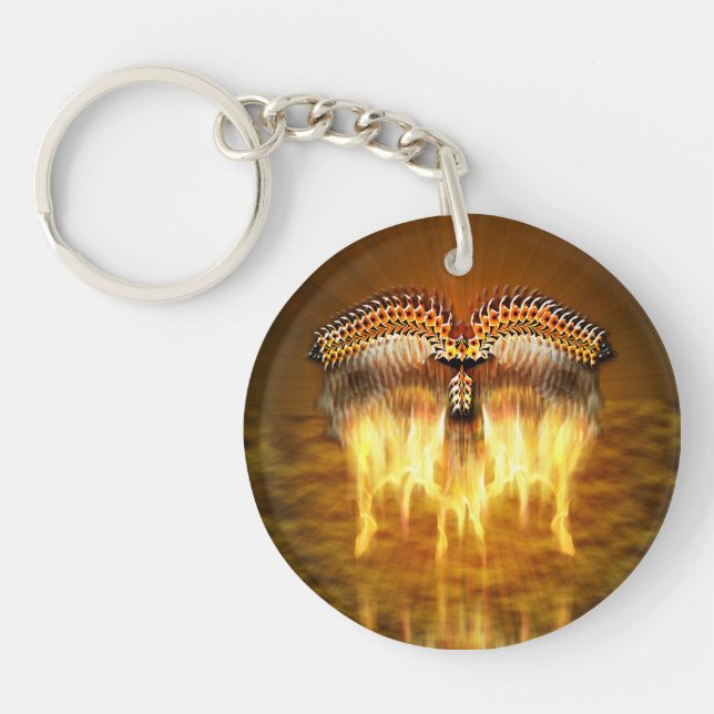 Bird in Flight Keychain (Front)